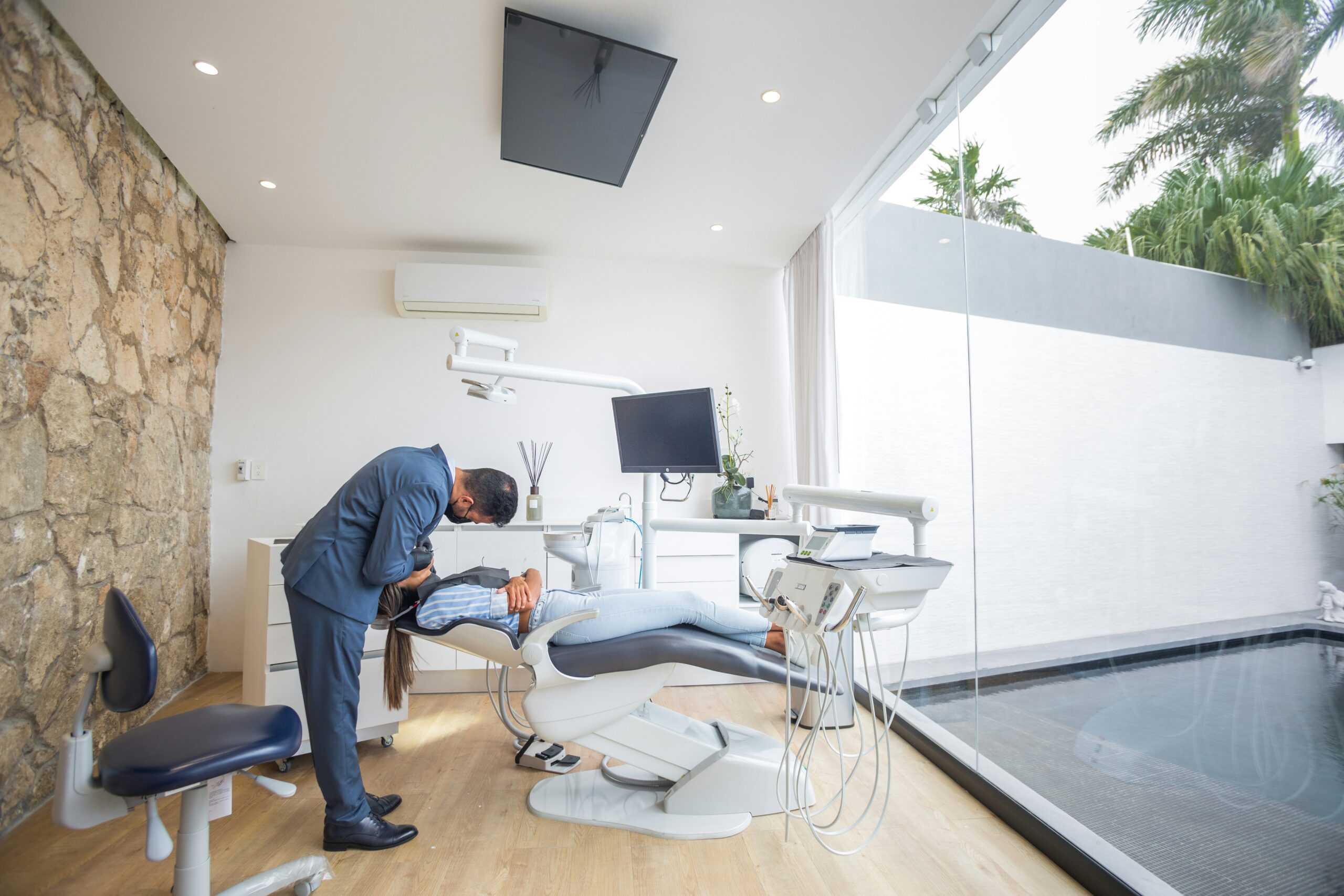 Dental practice owner reviewing marketing performance reports